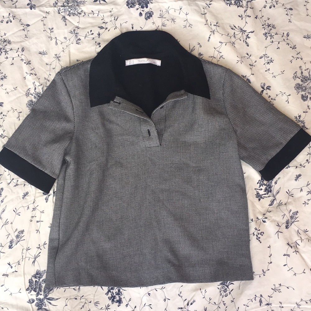 Zara collared shirt sleeve shirt